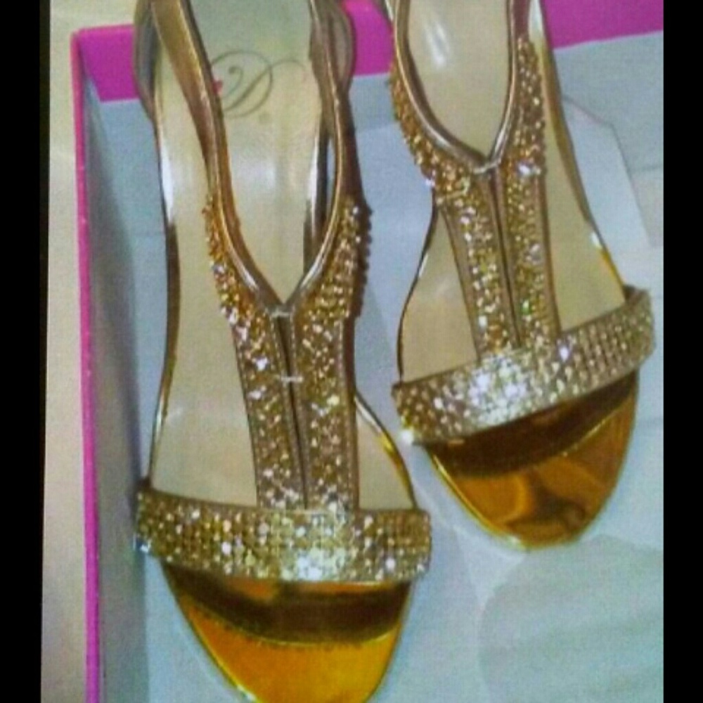 Gold heels
